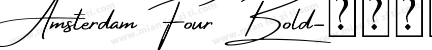 Amsterdam Four Bold字体转换